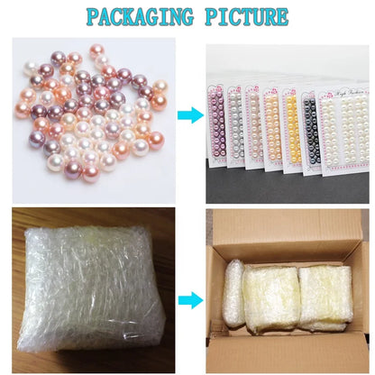 China Factory Sale White/Pink/Purple Natural Color Round Freshwater Baroque Pearl Loose Beads Hot Selling