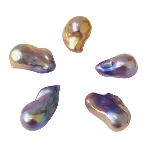 3A Baroque Pearl Natural Freshwater Pearl Nucleated Loose Bead Low Price 10-15mm