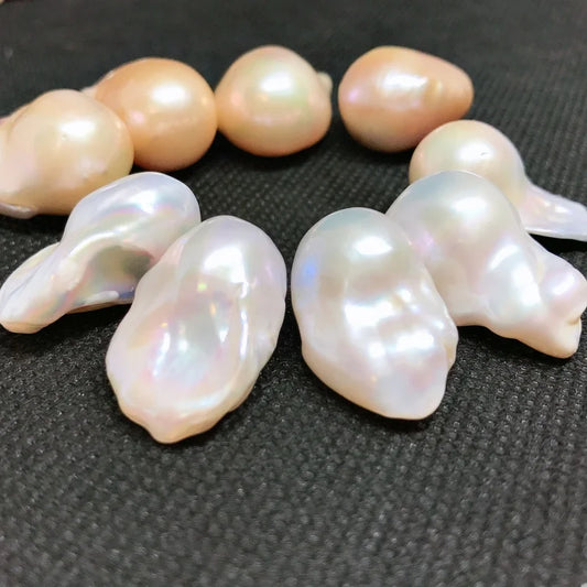 Zhuji China Perfect Quality 13-16mm Baroque Freshwater Pearls for Making Jewelry Pendant Earring Pairs White Baroque Pearl