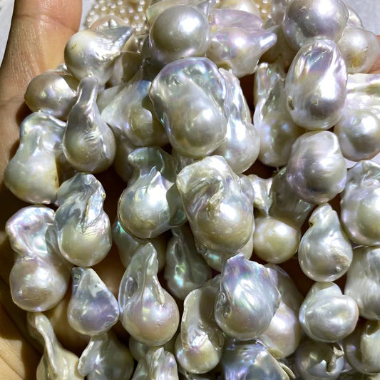 Zhuji Cultured Freshwater Baroque Pearls for Earring Ring Pendants Jewelry Making Natural Baroque Pearl Loose Beads 4-~20mm