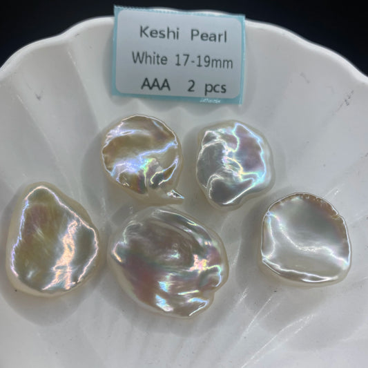 Nice Quality 3A 5-19mm Loose Keshi Pearl Wholesale Price White Freshwater Pearl Loose Pearl