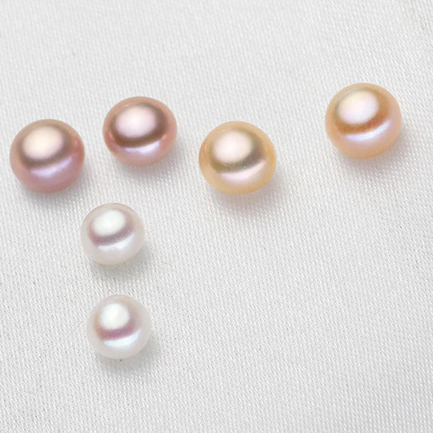 10-14mm Large Size Half Drilled Pearl 3A Fresh Water Pearl Loose Flat Back Button Freshwater Pearl in Low Price