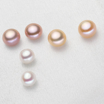 10-14mm Large Size Half Drilled Pearl 3A Fresh Water Pearl Loose Flat Back Button Freshwater Pearl in Low Price