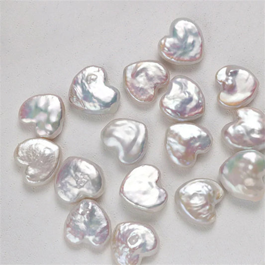 10-11mm Wholesale Freshwater Pearl Heart Shape Loose Pearls Beads Pearls for Women DIY Jewelry