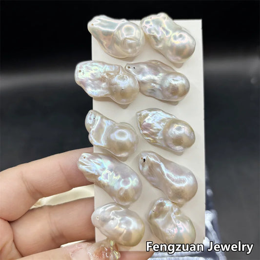 Natural Irregular Shape Baroque Pearl 3A 13-19mm  High Quality High Luster Freshwater Pearl Large Size Loose Pearl for Earring