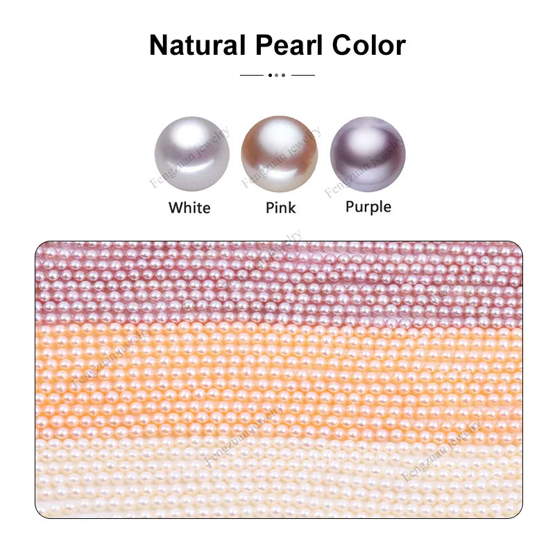 Natural Loose Akoya Edison Fresh Water Pearl 7mm Round White Freshwater Pearl for DIY Pearl Jewelry Use
