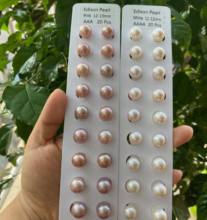 10mm 11mm 12mm Edison Pearls Perfect Round 3A Quality Freshwater Loose Pearls White Pink Purple Edison Pearl for Pendant