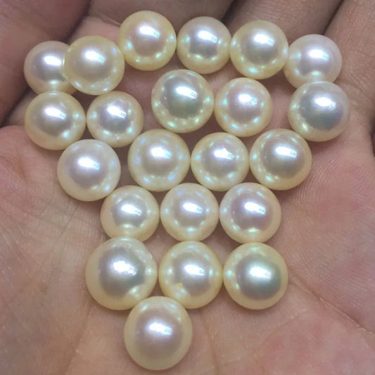 Wholesale Hot Selling Freshwater Pearls Loose Beads Half Hole White pink Purple