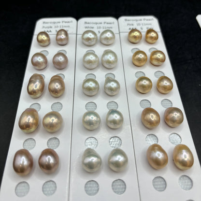 High Gloss Small Size Baroque White/Pink/Purple Freshwater Pearl High Quality Natural Drop Jewelry Making Loose Pearls