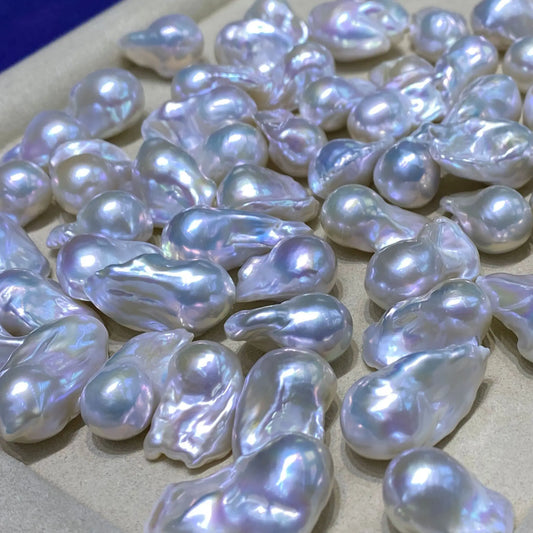 Wholesale Good Quality Loose Baroque Freshwater Pearl 9-19mm Size White Natural Irregular Shape