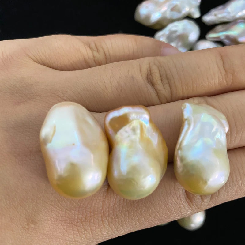 Wholesale High Quality Large Natural Freshwater Pearls 10-15mm Irregular Baroque Pearls for Ring and Necklace Making