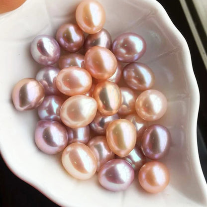 Wholesale 3A High Quality White Color Rice Shape Half-drilled/no Whole Loose Pearl 3*5mm-10*15mm Freshwater Pearl