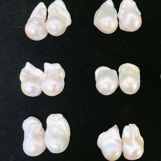Wholesale Bulk Large Freshwater Baroque Pearls Irregular Shape Loose Beads Natural Pink Color for Jewelry Making