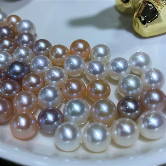 3A 4A Quality Natural Edison Pearls Loose Full Hole Half Hole No Hole White Pink Purple Edison Pearl Price