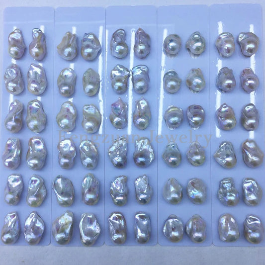 Zhuji Cultured Wholesale  Natural Baroque Pearls A-3A  White pink Purple Freshwater Pearl Loose Baroque Beads for Ring 9mm~20mm