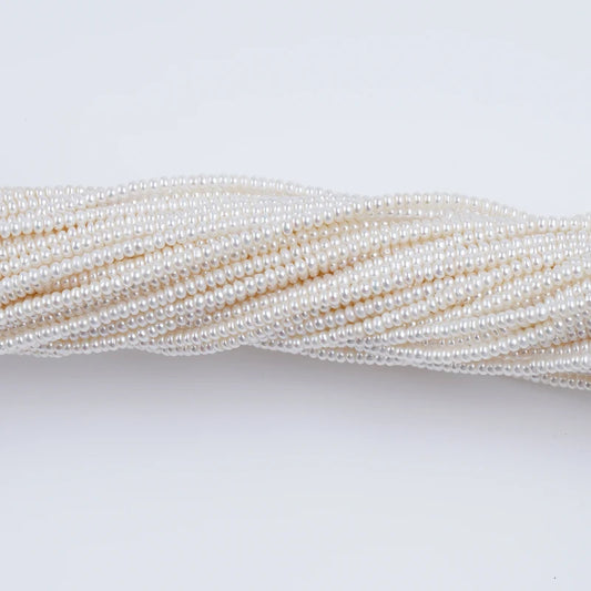 3.5-4mm AAA Grade Loose White Natural Freshwater Button Beads Pearls for Jewelry Making