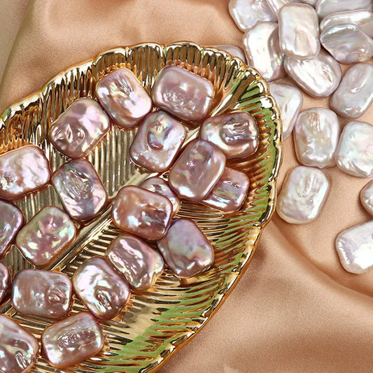 Natural Freshwater Pearl 3A Mix Color Baroque Rectangle Shape Unique and Fashion Style Ready to Ship
