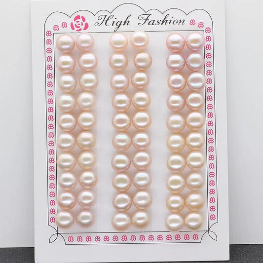 Wholesale Loose Pearls 4A 7mm 8mm 9mm 10mm Button Round Natural Freshwater Pearl for Jewelry