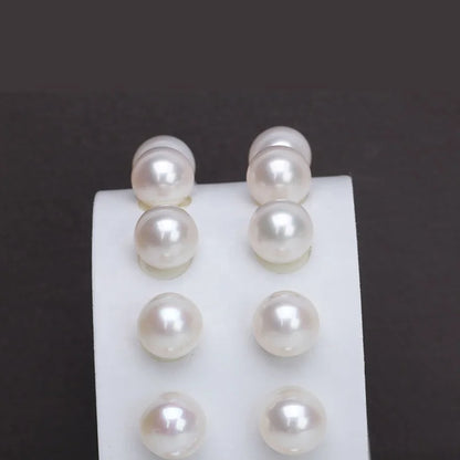 Wholesale Perfect 4A Bulk Pearl 6-6.5mm-8-8.5mm White Round Natura Freshwater Pearl Price
