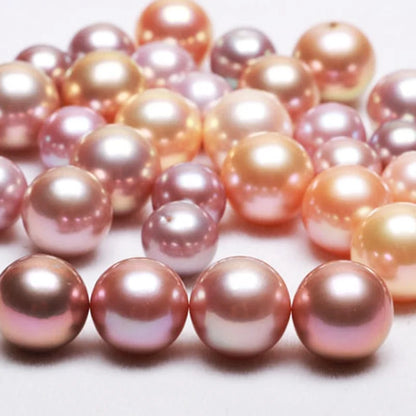 Factory Price Large Natural Pearls 8-8.5mm 3A Grade High Quality Natural Freshwater Loose Round Pearls Beads for Necklace