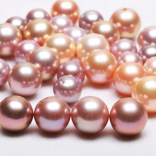 Factory Price Large Natural Pearls 8-8.5mm 3A Grade High Quality Natural Freshwater Loose Round Pearls Beads for Necklace