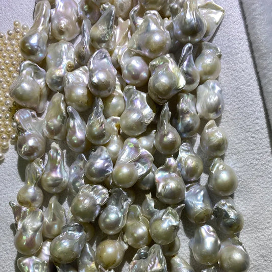 2024 Wholesale Price Grade 2A Baroque Pearl Beads Natural Freshwater Pearls Large Size 15-16mm Loose Pearl for Jewelry