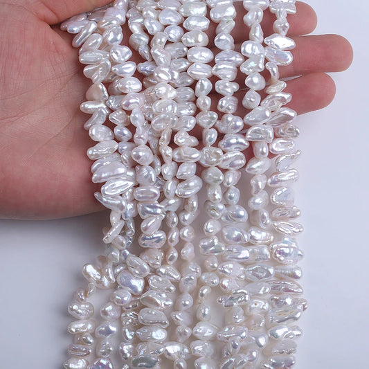 5-8mm Wholesale BIWA Freshwater Keshi Baroque Natural Pearl Beads for Jewelry Making