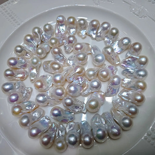 Hot Sale Big White 1A 9-16mm Baroque Freshwater Loose Pearl for Jewelry Making
