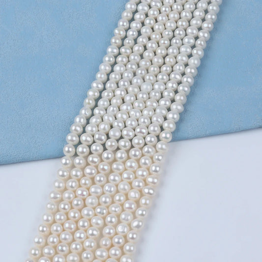 7-8mm Wholesale Natural Potato Shape Beads Freshwater Pearl String
