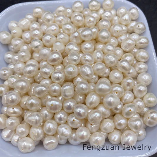 High Quality Men's Silver Pearl Jewelry Wholesale Sale by the Gram 2mm Round 2A Loose Natural Freshwater Cultured White Pearls