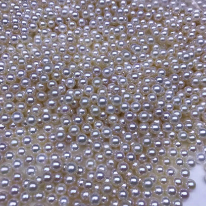 China Cultured Freshwater Pearls 4mm 5mm 6mm 3A Grade White Round Loose Natural Freshwater Pearls