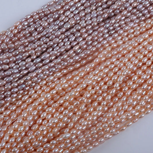 5-6mm Wholesale Real Natural Freshwater Rice Pearls for Jewelry Making