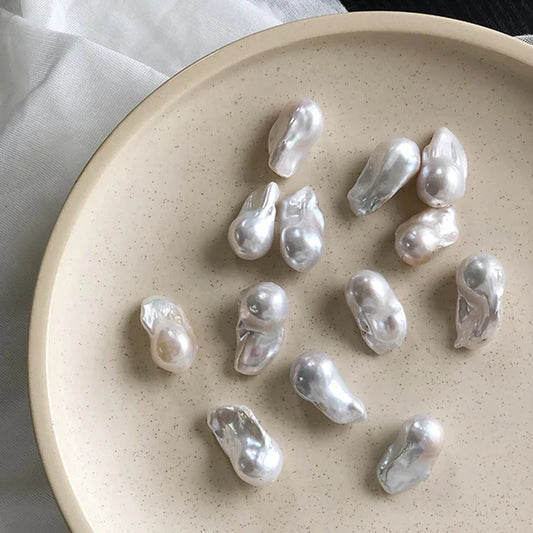 Factory-Nucleated Loose Baroque White/Pink/Colored Freshwater Pearls Irregular Shape Natural Pearls for Jewelry Jewelry Making
