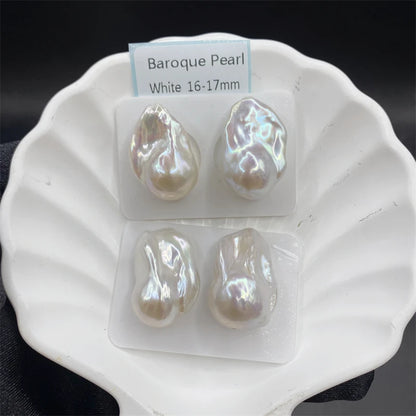 3A Large Size Natural Baroque Freshwater Loose Pearls Best Gloss White/Pink/Purple Round Pearls for Jewelry Making
