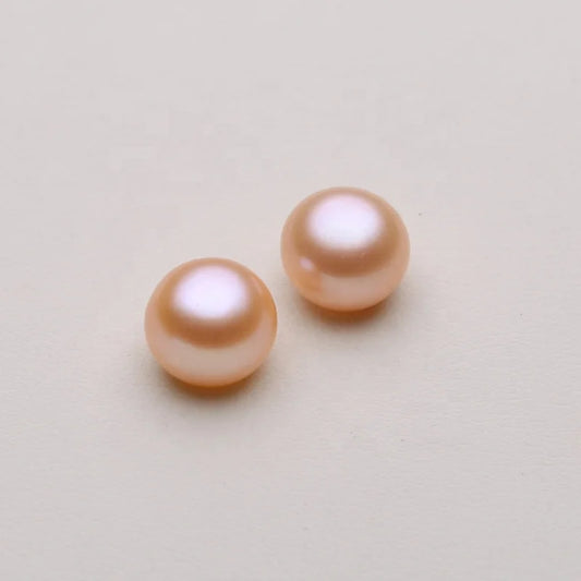 Wholesale Loose Freshwater  Button Pearls  Beautiful Button Pearls for Making Jewelry