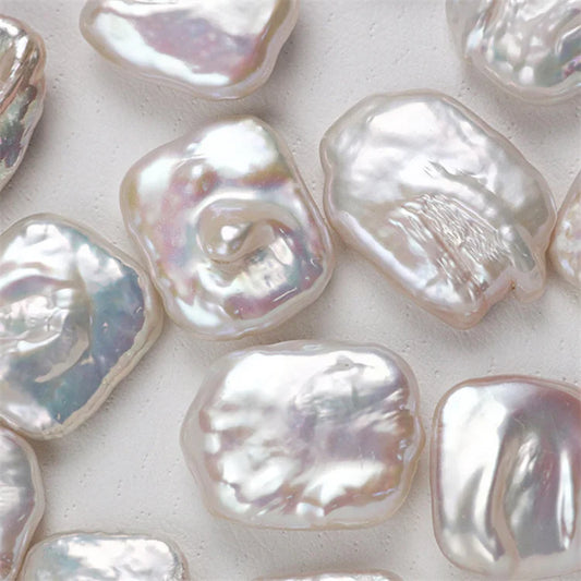 Natural 13x18mm Freshwater Baroque Pearl Rectangular Loose Pearls for Jewelry Pendant Production