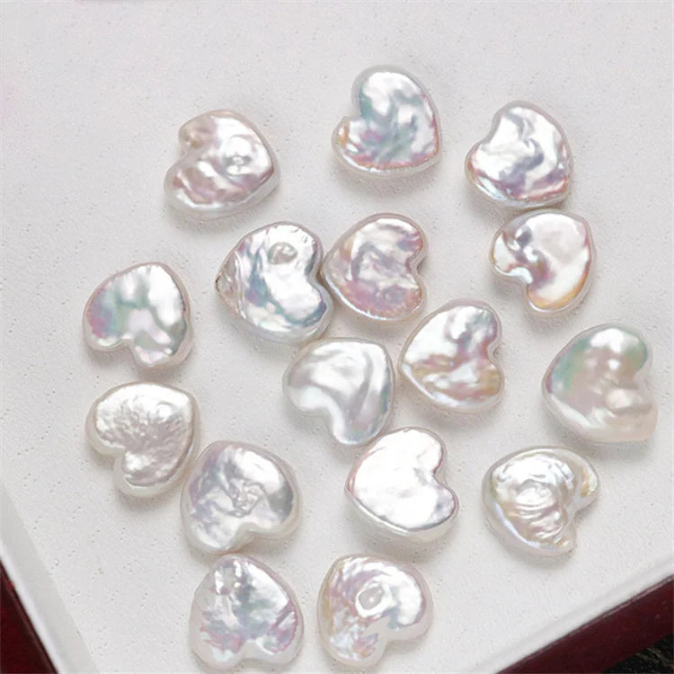 10-11mm Wholesale Freshwater Pearl Heart Shape Loose Pearls Beads Pearls for Women DIY Jewelry