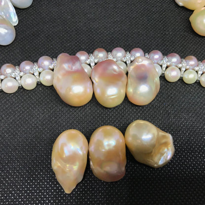 Irregular Nucleus Large Baroque Freshwater Pearl High Quality 15-16mm Big Size Loose Baroque Pearl