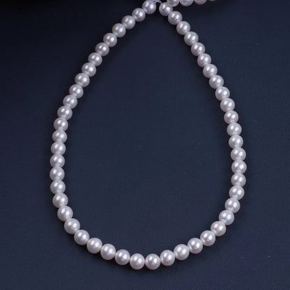 16inch 8-8.5mm AAAAA Grade High Quality White Round Shape Natural Freshwater Pearl Beads for Jewelry Making