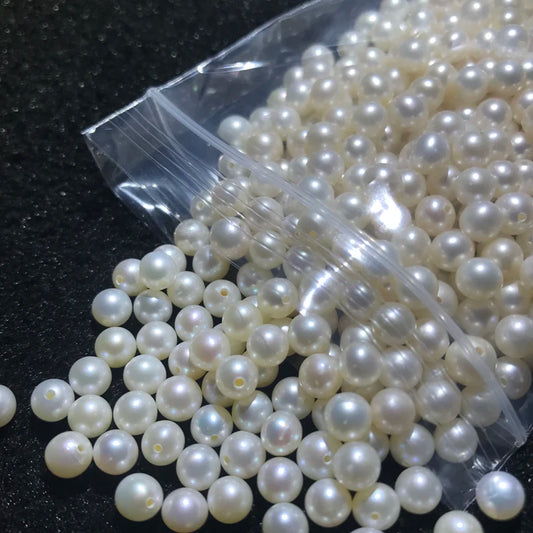 Hot Selling 3A White/pink/purple Color 7.5mm -11mm Perfect Round Shape Loose Freshwater Pearls