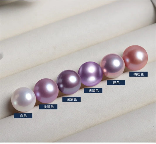 Zhuji Loose Pearl 3A 3.0mm-10.0mm Round White Half Hole Fresh Water Natural Pearl for Jewelry