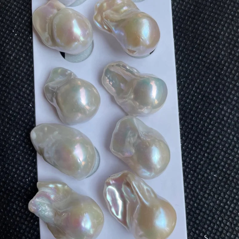 Wholesale Large Baroque Pearls 15mm Natural Freshwater Loose Pearl Beads for Women Irregular Rectangle Baroque Pearl
