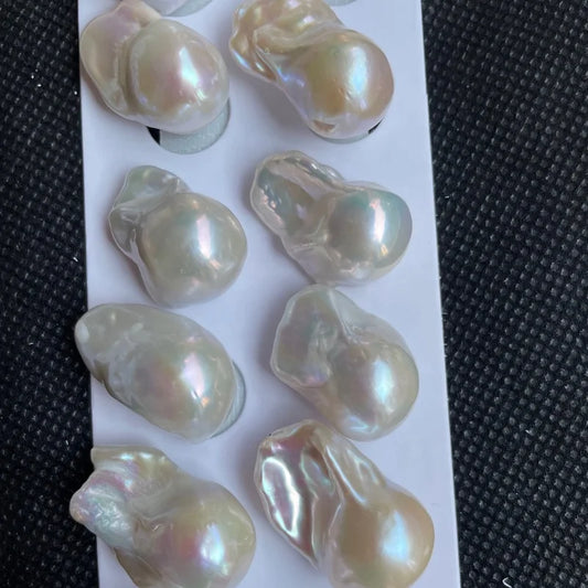 Wholesale Large Baroque Pearls 15mm Natural Freshwater Loose Pearl Beads for Women Irregular Rectangle Baroque Pearl