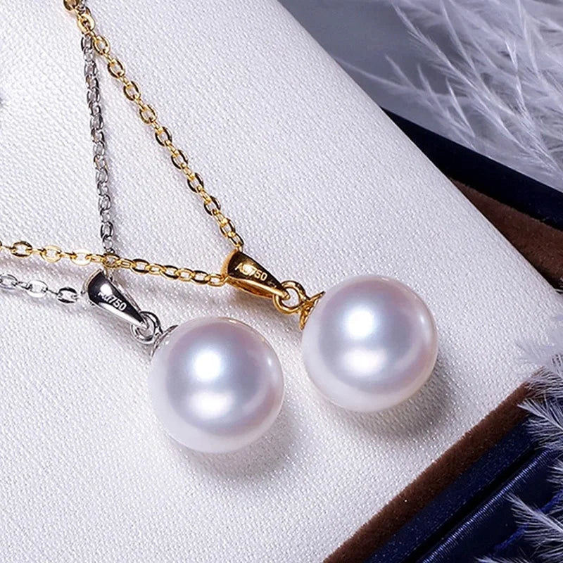Natural Freshwater Pearls 8-9mm 4A Grade Charming Round Loose Pearl Beads for Necklace Earrings Jewelry Making