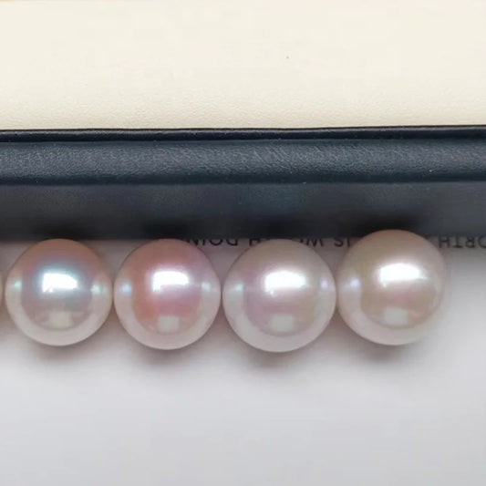 Fine Jewelry 3-11mm Natural Round Freshwater Pearl High Luster 4A Grade Loose Half Hole Freshwater Pearls Perfect Round Pearls