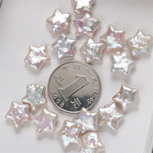 2A 10-11mm Five-pointed Star Shape Freshwater Pearl Loose Beads for DIY Beads Accessories