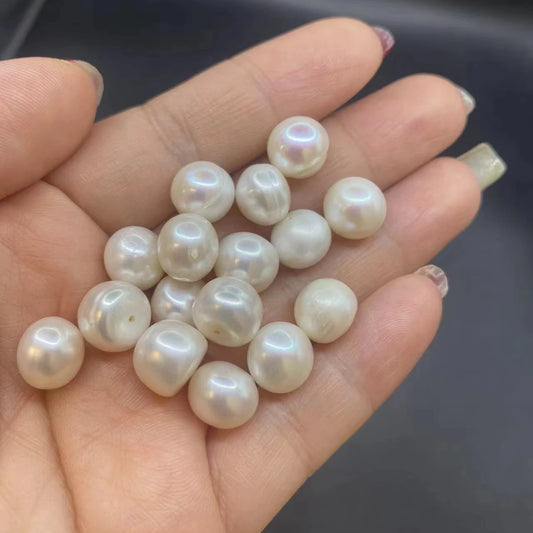 2A 2-12mm White Fresh Water Pearls Button Pearl Loose Pearl for Making Jewelry