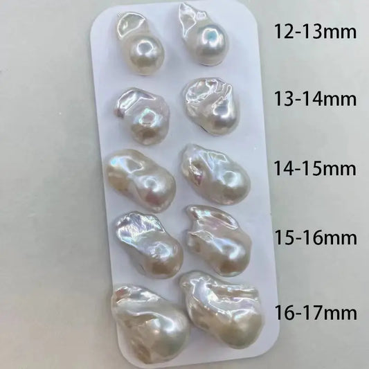2025 White Baroque Pearls Irregular Natural Fresh Water Pearl Necklace10-30mm pink Loose Multicolor Drop Pearl for Jewelry Make