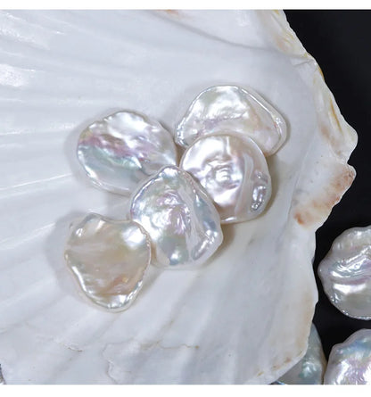 Jewelry Large 15-20mm Keshi White Freshwater Pearl Earrings High Quality Natural Loose Pearls Wholesale Price