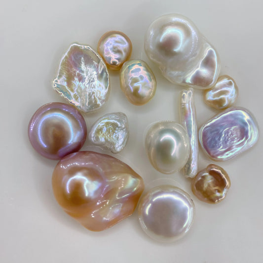 All Kinds of Pearls Wholesale Natural Fresh Water Pearl Irregular Baroque Coin Toothpick Keshi Pearl